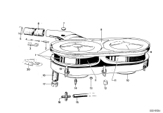 Корпус воздушного фильтра для BMW E9 2800CS M30 (схема запасных частей)