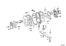 ZF S5-16 Картер/дополнительные элементы для BMW E9 2.5CS M30 (схема запасных частей)