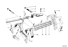 Getrag 262 Внутрен.детали механизма ПП для BMW E9 2.5CS M30 (схема запасных частей)