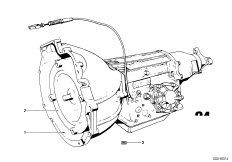 автоматическая коробка передач для BMW E9 3.0CS M30 (схема запасных частей)