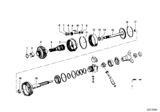 ZF 3HP20 Блок планетарных шестерен для BMW E9 2.5CS M30 (схема запасных частей)