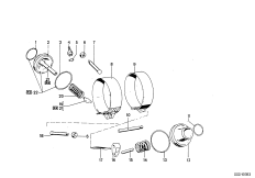 BW 65 Ленточные тормозы для BMW E9 3.0CS M30 (схема запасных частей)