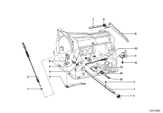BW 65 Механизм ПП/блокировка на стоянке для BMW E9 3.0CS M30 (схема запасных частей)