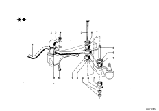 Амортизационная стойка Пд/амортизатор для BMW E9 3.0CSL M30 (схема запасных частей)