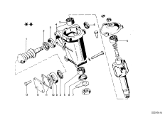 Детали рулевого механизма для BMW E9 3.0CSiL M30 (схема запасных частей)
