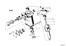 Детали рулевого механизма для BMW E9 3.0CSL M30 (схема запасных частей)