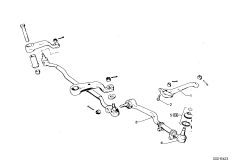 Рул.тяги/тяги рул.трапец./сошка рул.упр. для BMW E9 3.0CSiL M30 (схема запасных частей)