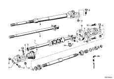рулевая колонка для BMW E9 3.0CSiL M30 (схема запасных частей)