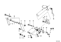 Рулевая колонка регулируемая по высоте для BMW E9 2.5CS M30 (схема запасных частей)