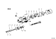 Насос гидроусилителя рул.управл./детали для BMW E9 3.0CSiL M30 (схема запасных частей)