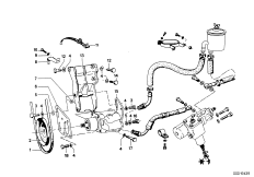 Гидроусилитель рулевого управления для BMW E9 3.0CS M30 (схема запасных частей)