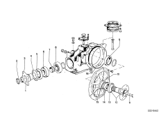 детали редуктора заднего моста для BMW E9 2800CS M30 (схема запасных частей)