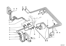 Трубопровод тормозного привода для BMW E9 3.0CS M30 (схема запасных частей)