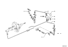 Регулятор давления/пневмоаккумулятор для BMW E9 3.0CSL M30 (схема запасных частей)