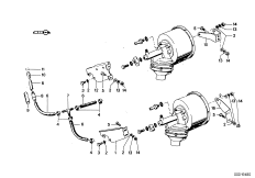 Вакуумный усилитель тормозов для BMW E9 3.0CS M30 (схема запасных частей)