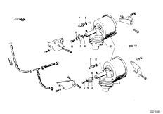 Вакуумный усилитель тормозов для BMW E9 3.0CSL M30 (схема запасных частей)