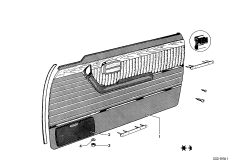 обшивка двери для BMW E9 2.5CS M30 (схема запасных частей)