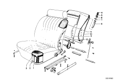 Сиденье Пд детали привода сиденья для BMW E9 2.5CS M30 (схема запасных частей)