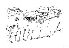 Жгут проводов для BMW E9 3.0CS M30 (схема запасных частей)
