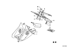 Детали кондиционера для BMW E9 2800CS M30 (схема запасных частей)