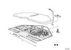 Бортовой инструмент/ящик для инструм. для BMW E9 2.5CS M30 (схема запасных частей)