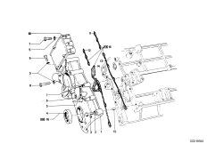 Корпус блока ГРМ для BMW NK 2000CS M10 (схема запасных частей)