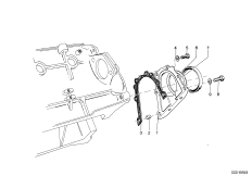 Картер двигателя дополнительные элементы для BMW NK 2000CS M10 (схема запасных частей)
