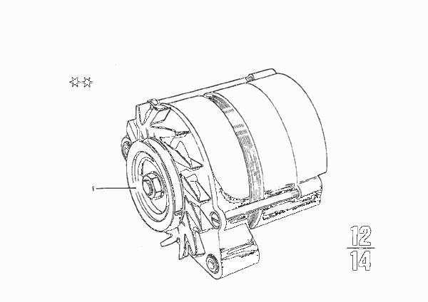 генератор для BMW NK 1600 4-Zyl (схема запчастей)