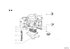Карбюратор дополнительные элементы для BMW NK 2000C M10 (схема запасных частей)
