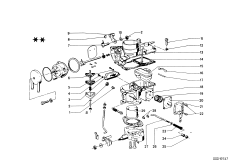 Карбюратор дополнительные элементы для BMW NK 2000C M10 (схема запасных частей)