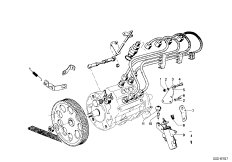Система впрыска, механическая для BMW NK 2000tii 4-Zyl (схема запасных частей)