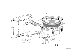 Глушитель шума всасыв./сменн.эл.фильтра для BMW NK 2000 4-Zyl (схема запасных частей)
