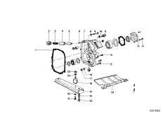 Getrag 242 Картер и дополнит.элементы для BMW NK 2000C M10 (схема запасных частей)