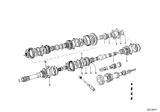 Getrag 235 Детали бл.шестер./ремкомпл. для BMW NK 2000CS M10 (схема запасных частей)