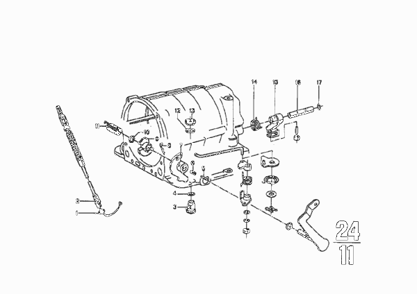 ZF 3HP12 Механизм ПП/блок.трансм.на ст. для BMW NK 2000 4-Zyl (схема запчастей)