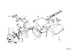 Облицовка рулевой колонки/дополнит.элем. для BMW NK 2000C M10 (схема запасных частей)