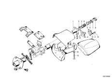 Облицовка рулевой колонки/дополнит.элем. для BMW NK 2000CS M10 (схема запасных частей)