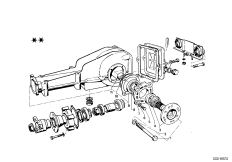 Картер редуктора заднего моста/крышка для BMW NK 2000CS M10 (схема запасных частей)
