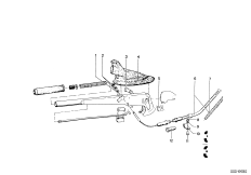 Стояночный тормоз/управление для BMW NK 2000CS M10 (схема запасных частей)