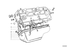 Картер двигателя для BMW NK 2000tii 4-Zyl (схема запасных частей)