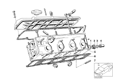Головка блока цил., крышка, уплотнения для BMW NK 2000C M10 (схема запасных частей)
