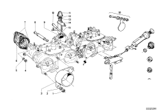 Карбюратор дополнительные элементы для BMW NK 2000tii 4-Zyl (схема запасных частей)