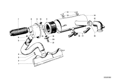 Глушитель шума всасывания воздуха для BMW NK 1500 4-Zyl (схема запасных частей)