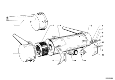 Корпус воздушного фильтра для BMW NK 2000tii 4-Zyl (схема запасных частей)
