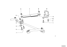 Рулевые тяги с амортизатором рул.управл. для BMW NK 1600 4-Zyl (схема запасных частей)