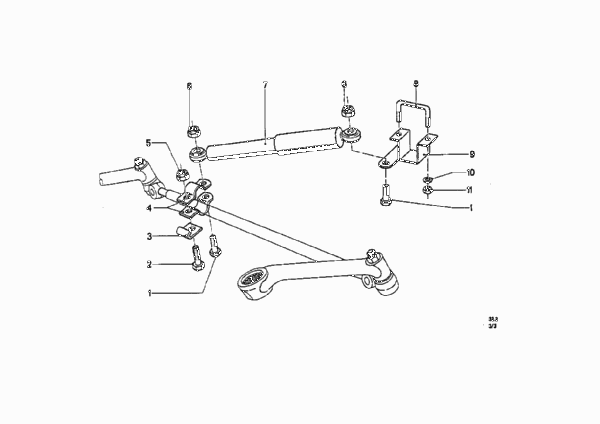 Рулевые тяги с амортизатором рул.управл. для BMW NK 1800tiSA 4-Zyl (схема запчастей)