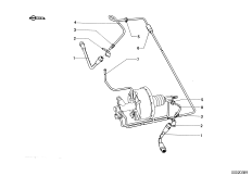 Трубопровод тормозного привода Пд для BMW NK 2000CS M10 (схема запасных частей)