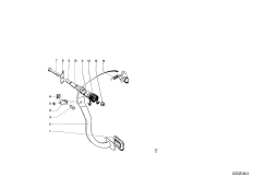 Опорный кронштейн педали/педаль тормоза для BMW NK 2000CS M10 (схема запасных частей)
