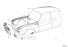 Переднее крыло для BMW NK 1800ti 4-Zyl (схема запасных частей)