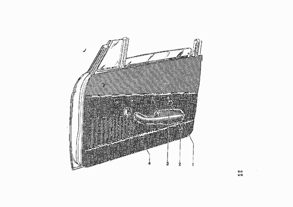 Обшивка двери Пд для BMW NK 1800 4-Zyl (схема запчастей)